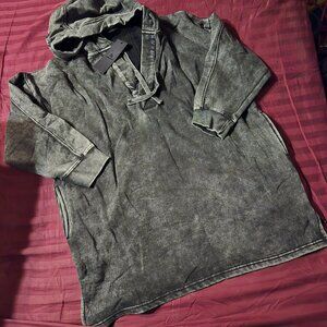 Oversized hoody tunic
